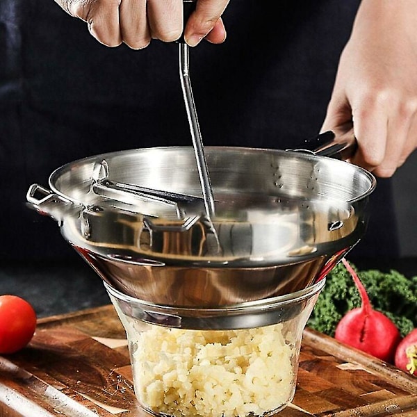 Ruostumattomasta teräksestä valmistettu ruokapuristimen, kahvat, vihannesblenderi, lihamylly