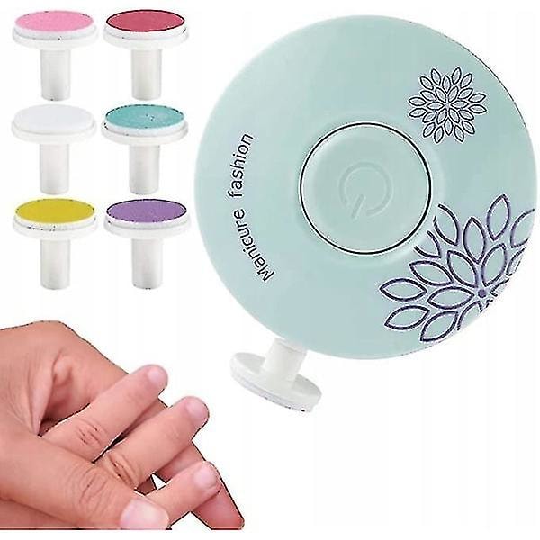Nagelklippare för bebisar/vuxna - nagelfilsset med 6 utbytbara dynor