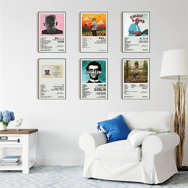 Tyler Poster Folklore Album Reputation Poster Musik Album Tyler The Creator Forbrugsvarer Poster Til Værelse Æstetisk Lærred Væghængning Soveværelse Dekoration
