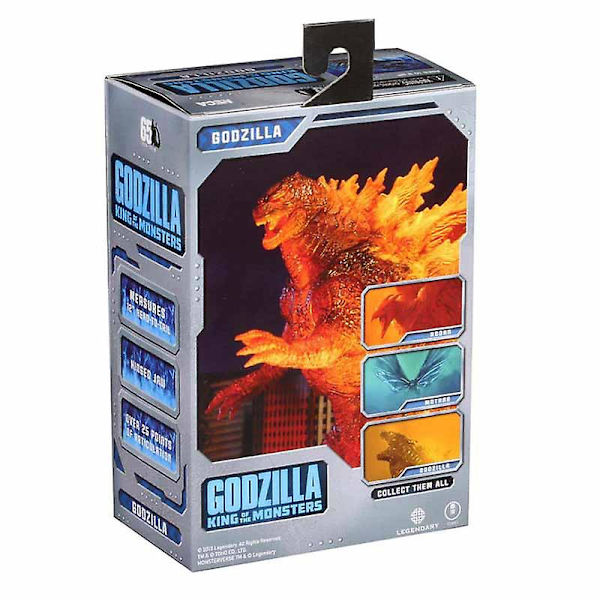 Godzilla Monsterverse Playmates Actionfigurer Godzilla i Flammer Monster Actionfigurer