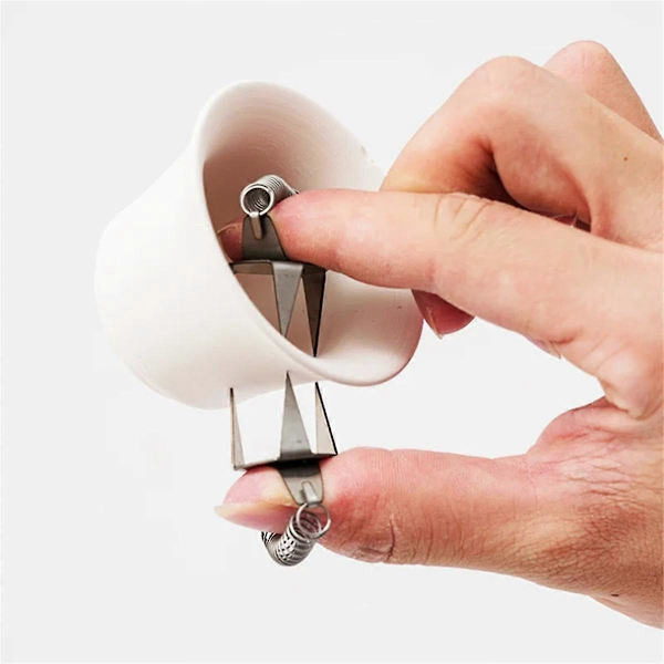 Keramik Glaze Værktøjer Fingertip Dip Glaze Clip Rustfrit Stål Glaze Clip DIY Tekop Keramik Farvning og Glasering Værktøj