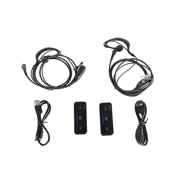 V1 Mini Walkie Talkie Käsikäyttöinen 2-suuntainen USB-lataus -C1 Uhf Walkie-Talkies