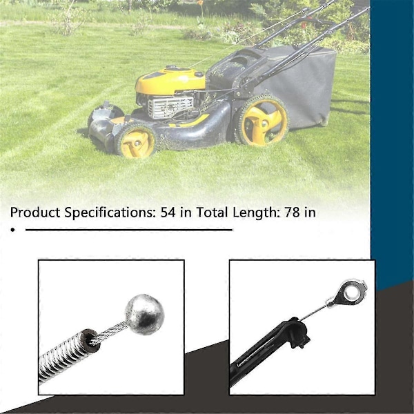 133-8158 Bremsekabel til Toro 30-tommer Timemaster plæneklipper, passer til model 20199 20200 20975 20977, Rep