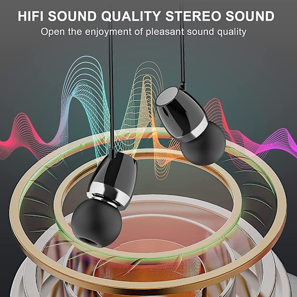 Nakkebånd Retraktable Bluetooth Hodetelefoner, Trådløst Hodesett Ørepropper Sport Støydempende Stereo Øretelefoner med Mikrofon for Kjøring Kompatibel med