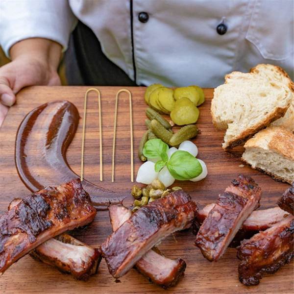 20 stk Tre Bambus Tenger Matlagingsredskaper Mini Bambus Tenger Naturlige Toast Tenger for Matlaging
