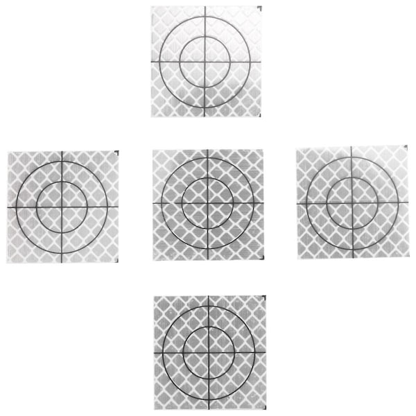 100 st prisma mätreflektor ark reflekterande tejp mål totalstation tunnel undersökning 40X40Mm