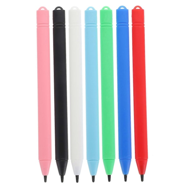 7 stk. LCD Skrivebrett Maletablett Stylus Penn Elektroniske Produkter Penn LCD Skrivebrett Barn Penner Stylus Penn 12 Tommer