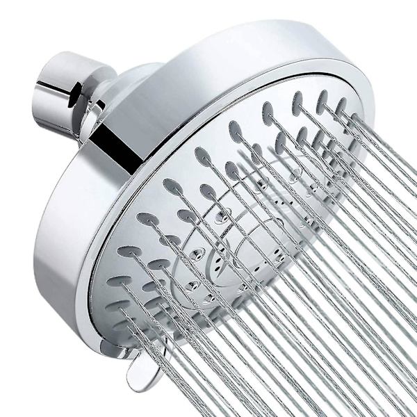 Bruseshowerhoved, Højtryks 5-indstillings Bruseshowerhoved Med Justerbar Svingbar Kugleled