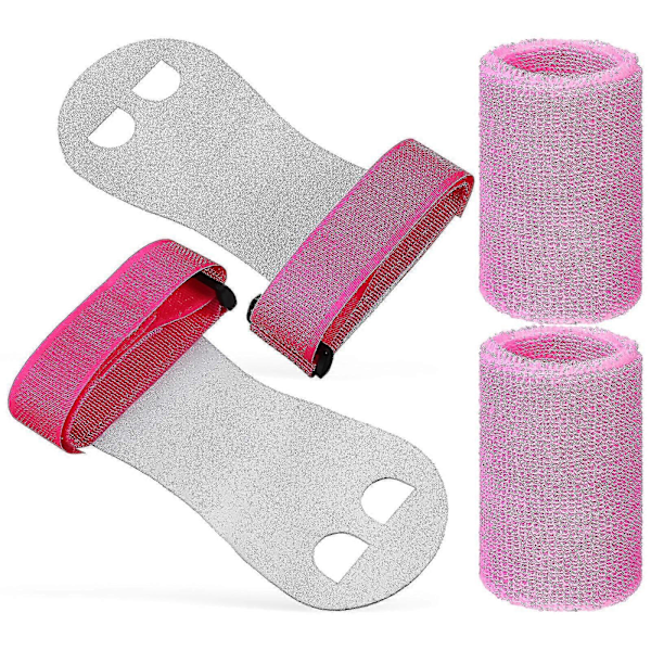 4 stk. Gymnastikgreb og håndledsbånd Bar Grips Palm Protection og håndledsstøttebånd til børns træningsøvelser
