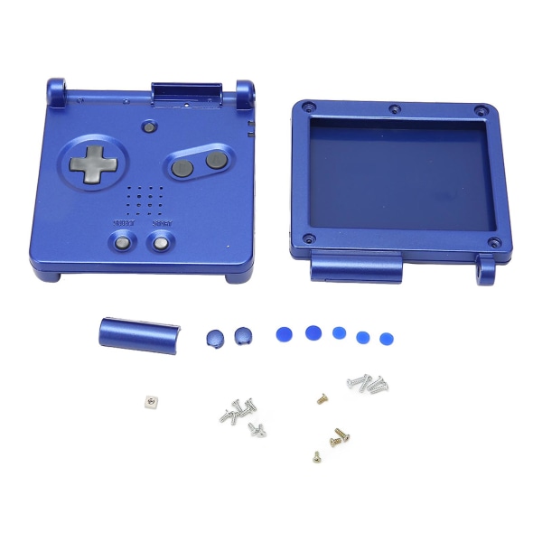 GBA SP Replacement Full Parts Housing Shell Case med knappar - Blå spelkonsolskal för Gameboy Advance SP