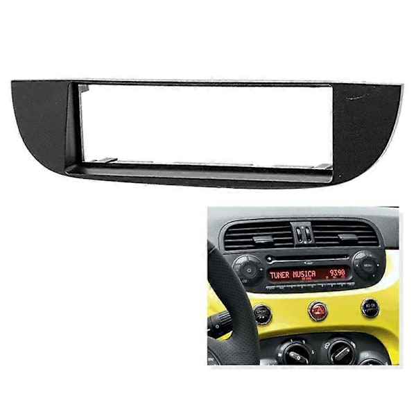 En Din Bil Dvd/Cd Radio Stereo Fascia Panel Ramme Adapter Dash Kit for Fiat (500) 2007-2015 Cd Trim Install Ramme Kit