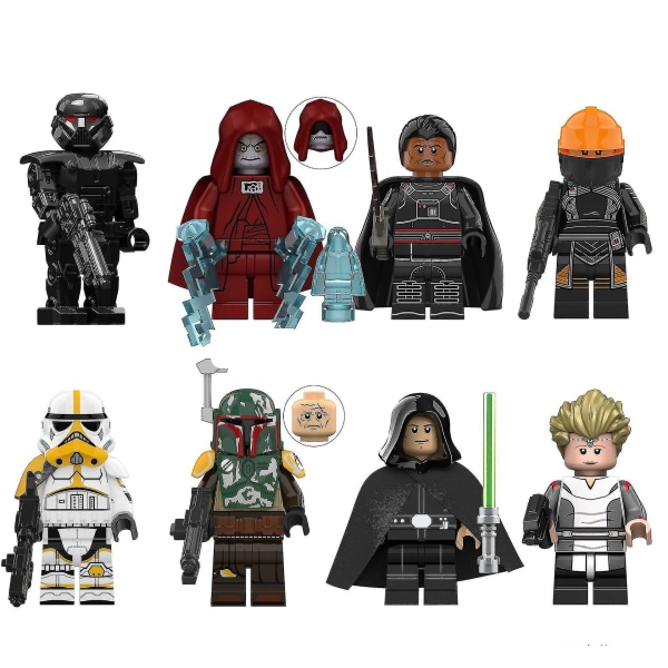 Brand New 8-pack Star Wars Minifigure Palpatine Luke Skywalker Block Assembled Block Toy Figure Block Toy