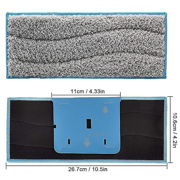 Udskiftningsbare Vaskbare Mop-Puder til iRobot Braava Jet M6