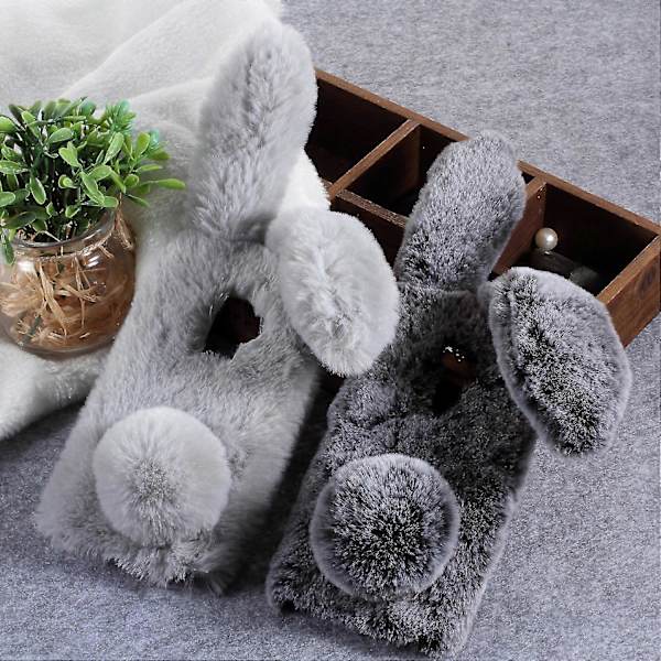 Plush TPU-fodral med kaninform för Samsung Galaxy S9 PLUS