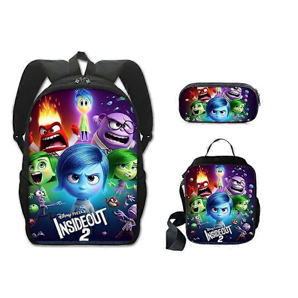 Inside Out 2 Kids Backpack School Bookbag Rucksack Lunch Bag Pencil Case Gifts