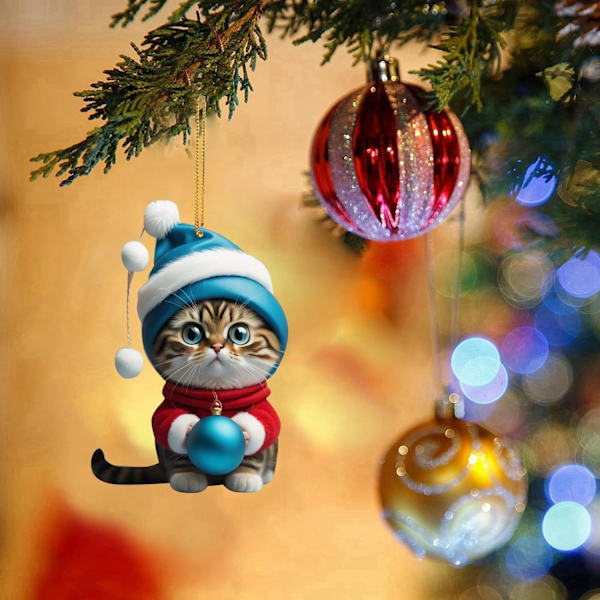 Katt-Adventskalender 2024, 24 Dager Julnedtelling med Søte Kattdukker, Juledekorasjon, 1