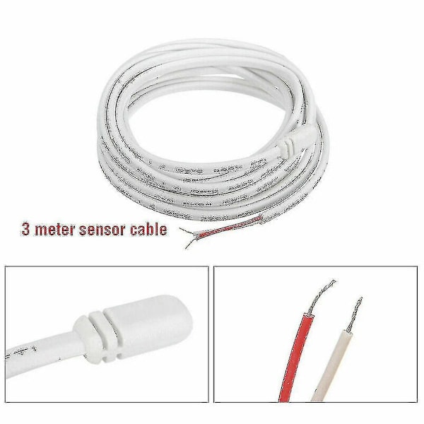 Elektrisk gulvvarme termostat temperaturkontrollbryter + sensor kabel