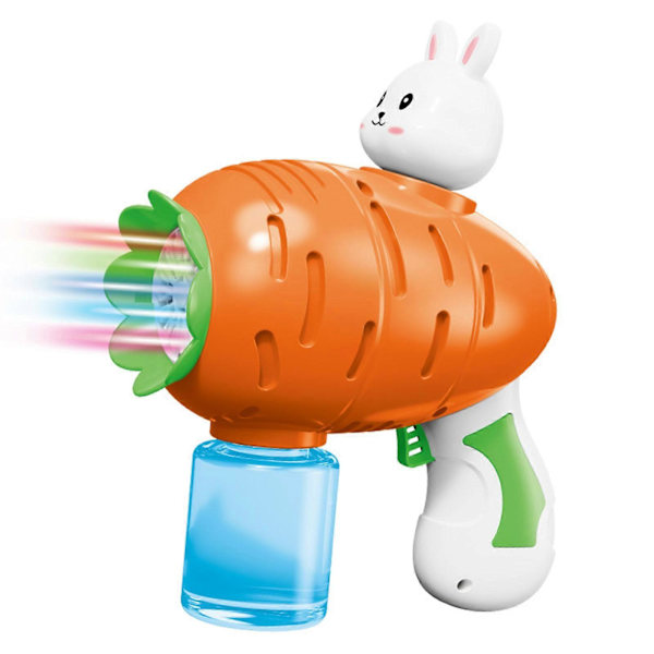 Rolig Påsk Bubble Gun för Barn - Morotskanin Design med Ljus
