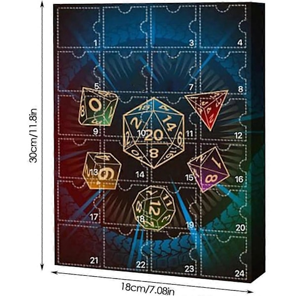 D&D Adventskalender 2024, Leksaksadventskalender 2024, D&D Miniatyrer, D&D Figurer 24 Dagars Julkalender För Barn Vuxna