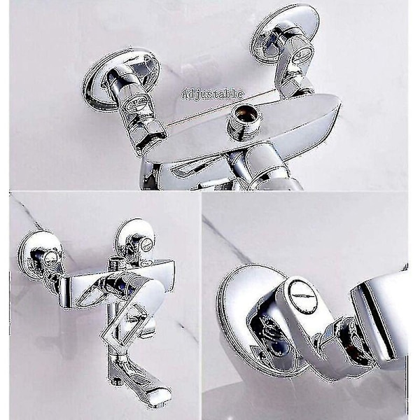 2-pakks Badekar-Blanderadapter, Justerbar Svingarm, 25 mm, 20 mm, Dusj Blander, Bad Blander, Solid Messing Blander
