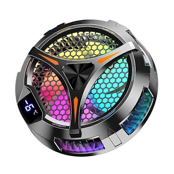 X42 Tabletin Jäähdytin RGB Värikäs Valaistus 10cm Magneettinen Puolijohdejäähdytin Tuuletin Tabletille
