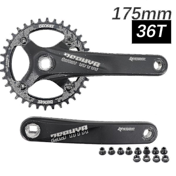 Prowheel Krankarm Sæt Kvadrat Hul Mtb Cykel 104bcd 170mm 175mm Deckas Kædeblads Bjergcykel 30t 32 34 36 38 40t 1x 2x 1 2 Hastighed