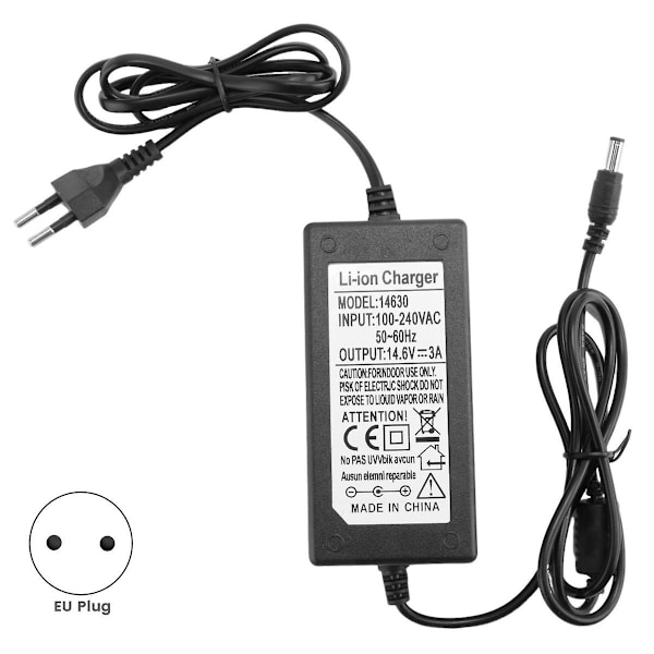 14,6V 3A Lifepo4 Jernfosfat Batterilader Lithium-Ion Batteri Strømbatterilader EU-stik