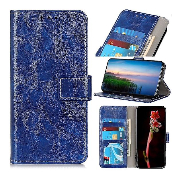 Galaxy A41 Retro Crazy Horse -nahkainen lompakko-kotelo