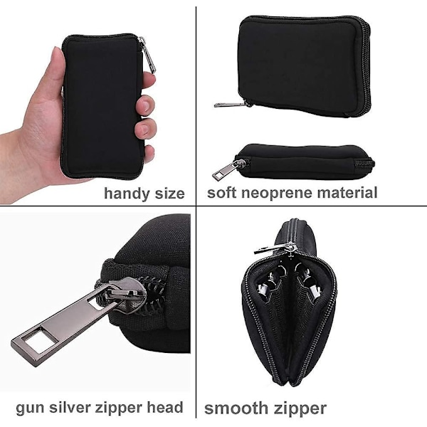 USB Flash Drive Etui - Vellgo Blødt Materiale Thumb Drive Holder etui, USB Drive Holder Organizer, Bærbar Elektronisk Tilbehørspose til USB Hukommelse
