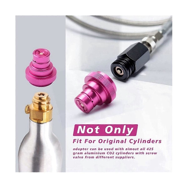 1 STK CO2-sylinder Refill Adapter for Rask Tilkobling av CO2-sylindere