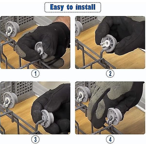 Hjul för Siemens Bosch Beko Neff Diskmaskin Universal Nedre Korg