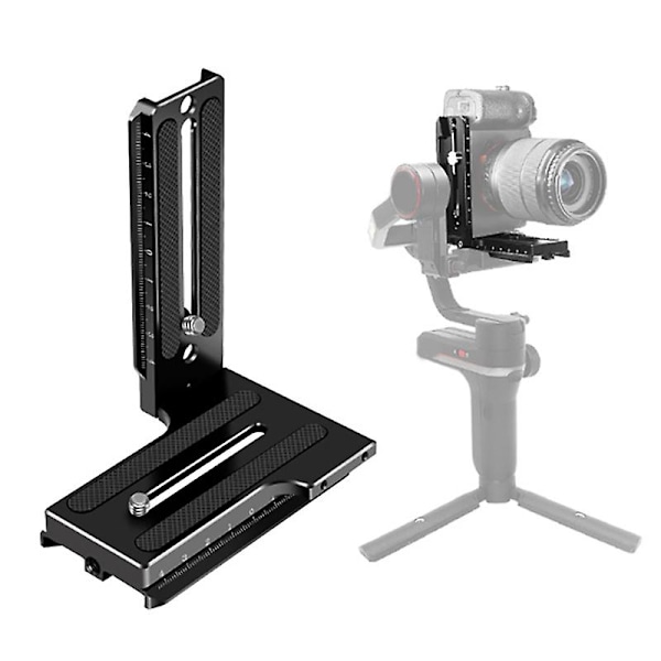 SLR-kamera Vertikal Hurtigutløserplate Generell for Zhiyun Weebill S Crane2/3 Stabilisator Stativ Gimbal Bunnplate