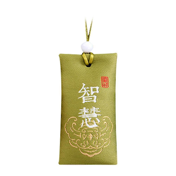 Andlig Salt med Påse, Buddhistiskt Andligt Saltpåse Halsband, Broderad Andlig Salt