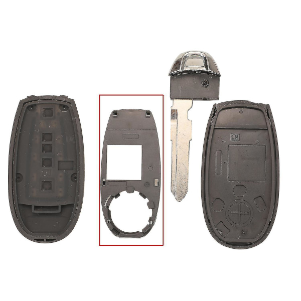 Fjärrbilnyckel tomt skal fodral för Suzuki Swift Sx4 Vitara 2010-2016 Ts008 / Ts007 Smart Key med liten nyckel