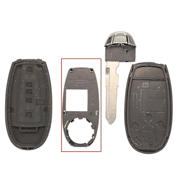 Fjernbetjening Bilnøgle Blank Fob Skal Tilfælde For Suzuki Swift Sx4 Vitara 2010-2016 Ts008 / Ts007 Smart Nøgle Med Lille Nøgle