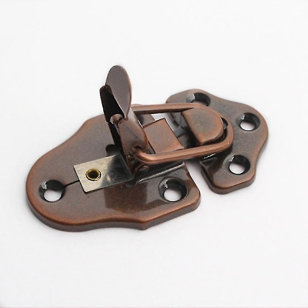 6 Set Brons Spännen Sats Antik Imitation Verktygslåda Spänne 4x7cm Lequeen