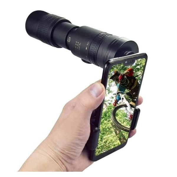 4K monokulära teleskop 10-300X40 mm zoom monokulär kikare Fickteleskop stödjer smartphone för fotografering