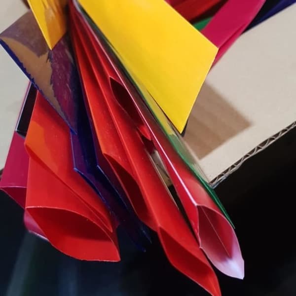 Filter - Sleev - Gelatine - Blå - 120 cm x 4,5 cm Blå