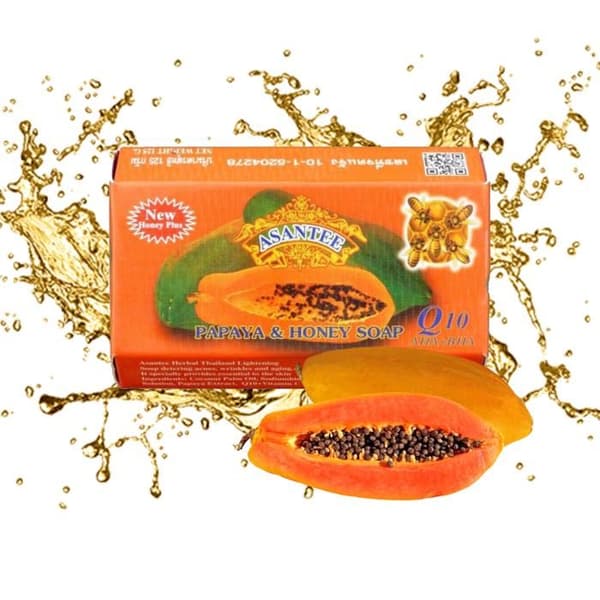Blegnende sæbe - Asantee - Papaya - 135 g - Unisex - Skønhed og Parfume