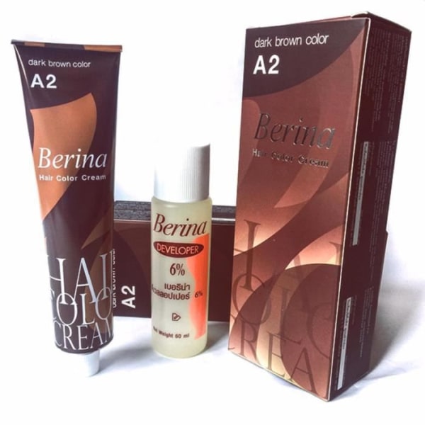 Hårfarvning - DIY Hårfarve Mørkebrun Farve A2 Mörkblond