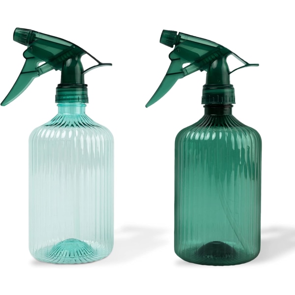 Sprayflaskor 500ml Multi Använd för rengöring, trädgårdsarbete, vatten, hår & skönhet, etc. Justerbar spray, läcksäker Sunmostar