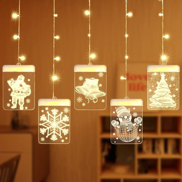 3D LED hängande julfönsterbelysning Haomao Sunmostar