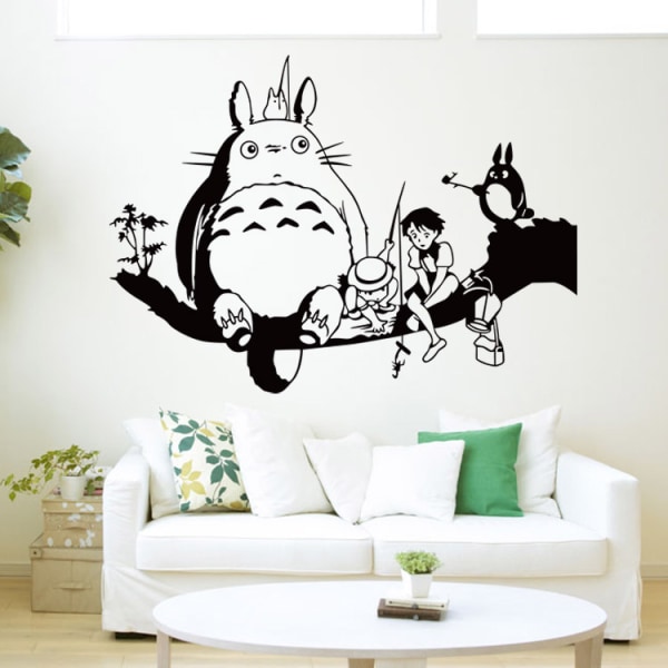 Söt tecknad Totoro Action Figur Väggdekal För Barnrum Dekoration Betterlifefg