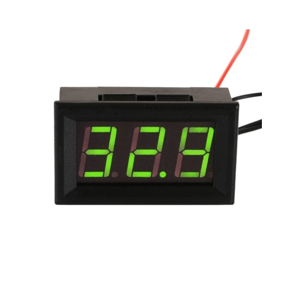 Inbyggd universal digital termometer, 48x29x23MM, Svart