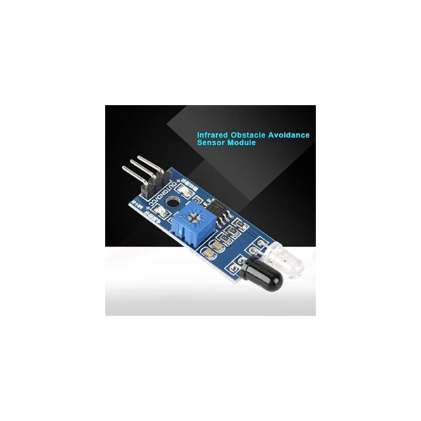 Paket med 5 Anti-obstakel infraröd sensormodul för smart bilrobot 2-30 cm justerbar avståndsdetektering, 13Tretton