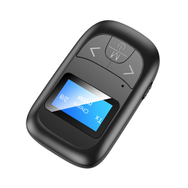 T14 2 i 1 Bluetooth-kompatibel 5.0 Lcd-skärm Ljudmottagare Sändaradapter för bil Sunmostar