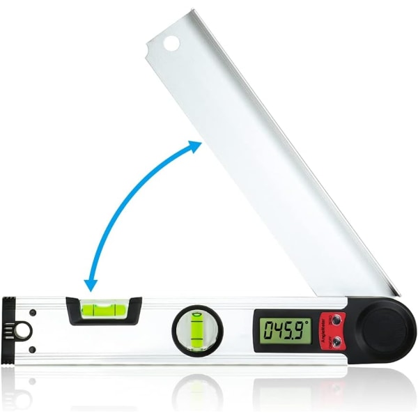 Digital gradskiva 0-230° Elektronisk digital vattenpass med LCD-skärm - 300 mm gradskiva för träbearbetning och hemföretag——VEBTles Sunmostar