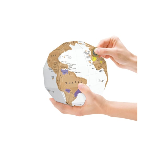Gör-det-själv-karta Globe, Globe är 20 cm i diameter Betterlifefg