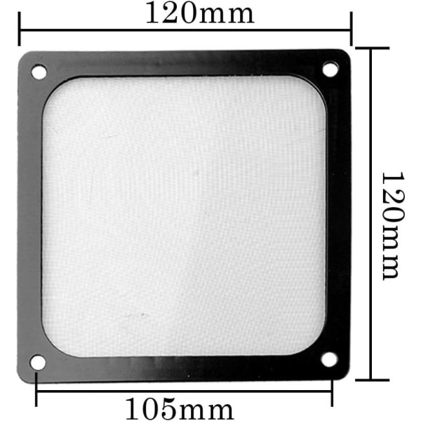 Fläktfilter för PC, 120 x120 x 0,45 mm, 5 st