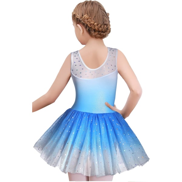 Balett med Tutu-kjol för flickor Dansgymnastik Småbarn Glittrande snöflinga festklänning
